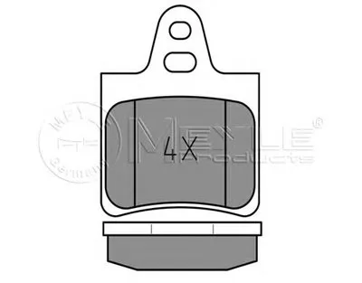 Комплект тормозных колодок, дисковый тормоз MEYLE купить