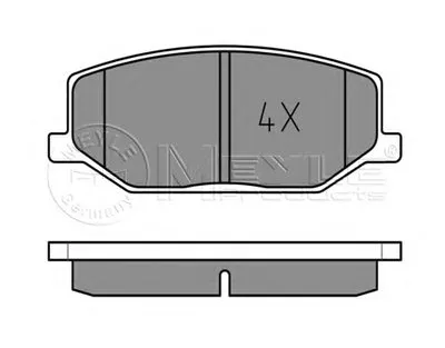 Комплект тормозных колодок, дисковый тормоз MEYLE купить