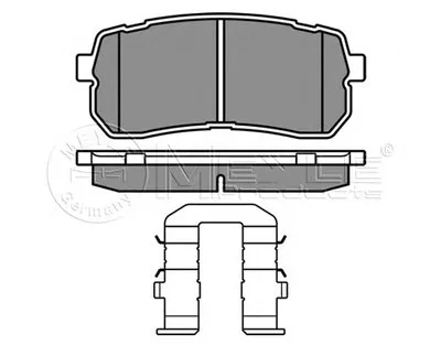 Комплект тормозных колодок, дисковый тормоз MEYLE купить