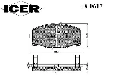 Комплект тормозных колодок, дисковый тормоз ICER купить