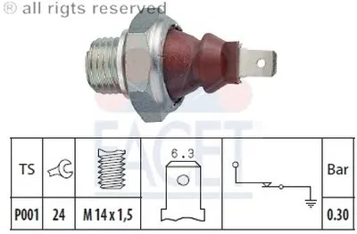 Выключатель с гидропроводом FACET купить