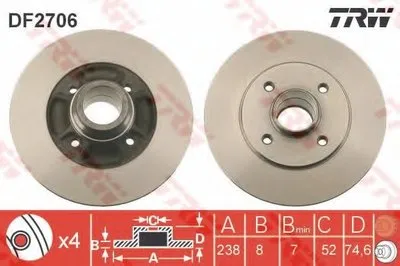 Тормозной диск TRW купить
