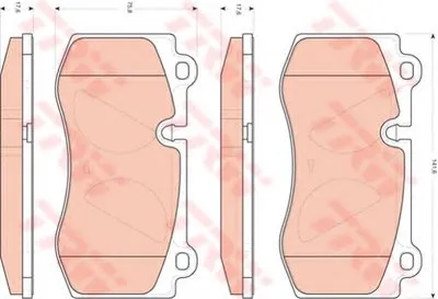Комплект тормозных колодок, дисковый тормоз COTEC TRW купить