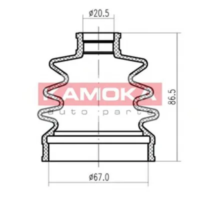 Пыльник, приводной вал KAMOKA KAMOKA купить