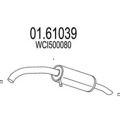 Глушитель выхлопных газов конечный MTS купить