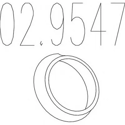 Уплотнительное кольцо, труба выхлопного газа MTS купить