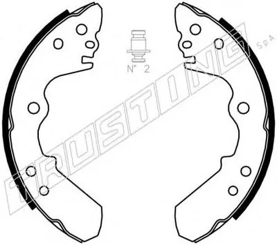 Комплект тормозных колодок TRUSTING купить