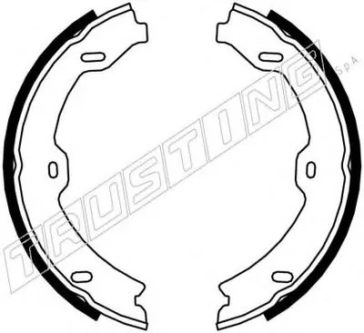 Комплект тормозных колодок, стояночная тормозная система TRUSTING купить