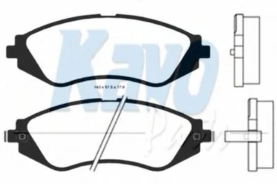 Комплект тормозных колодок, дисковый тормоз MK KASHIYAMA KAVO PARTS купить