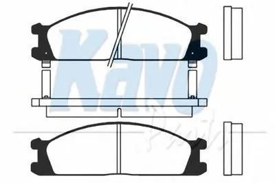 Комплект тормозных колодок, дисковый тормоз MK KASHIYAMA KAVO PARTS купить