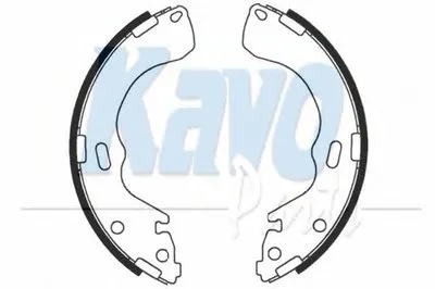 Комплект тормозных колодок MK KASHIYAMA KAVO PARTS купить