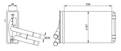 Теплообменник, отопление салона NRF купить