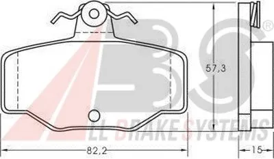 Комплект тормозных колодок, дисковый тормоз A.B.S. купить