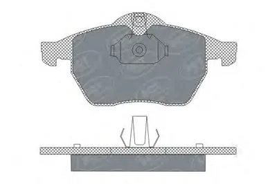 Комплект тормозных колодок, дисковый тормоз SCT Germany купить