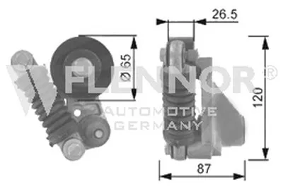 Натяжная планка, поликлиновой ремень FLENNOR купить