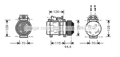 Компрессор, кондиционер AVA QUALITY COOLING купить