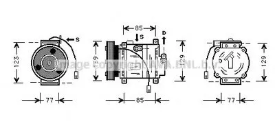 Компрессор, кондиционер AVA QUALITY COOLING купить