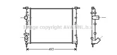 Радиатор, охлаждение двигателя AVA QUALITY COOLING купить