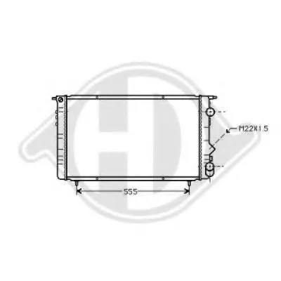Радиатор, охлаждение двигателя DIEDERICHS купить