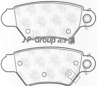 Комплект тормозных колодок, дисковый тормоз QH JP GROUP купить