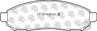 Комплект тормозных колодок, дисковый тормоз QH JP GROUP купить