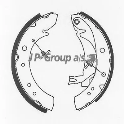 Комплект тормозных колодок QH JP GROUP купить