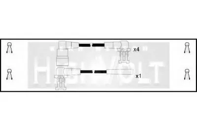 Комплект проводов зажигания HighVolt STANDARD купить