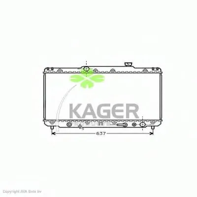 Радиатор, охлаждение двигателя KAGER купить