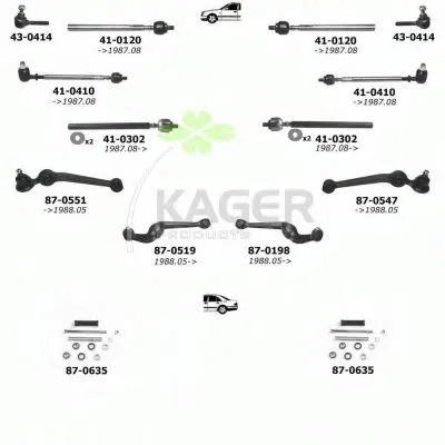 Подвеска колеса KAGER купить