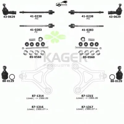Подвеска колеса KAGER купить