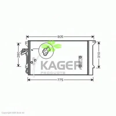 Конденсатор, кондиционер KAGER купить