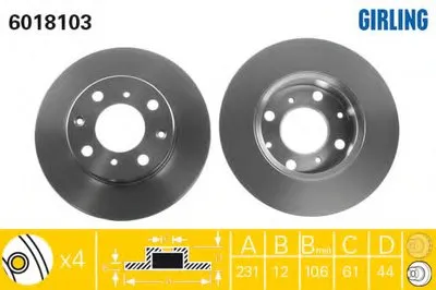 Тормозной диск GIRLING купить