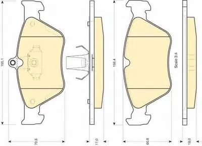Комплект тормозных колодок, дисковый тормоз GIRLING купить