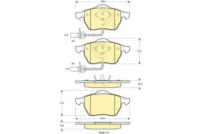 Комплект тормозных колодок, дисковый тормоз GIRLING купить