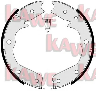 Комплект тормозных колодок, стояночная тормозная система KAWE купить