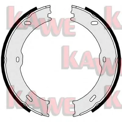 Комплект тормозных колодок, стояночная тормозная система KAWE купить