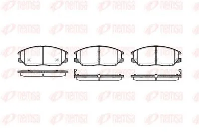Комплект тормозных колодок, дисковый тормоз KAWE купить