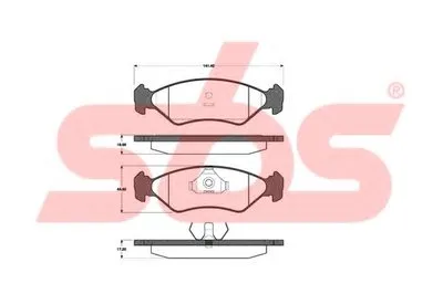 Комплект тормозных колодок, дисковый тормоз sbs купить