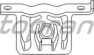 Кронштейн, глушитель TOPRAN купить