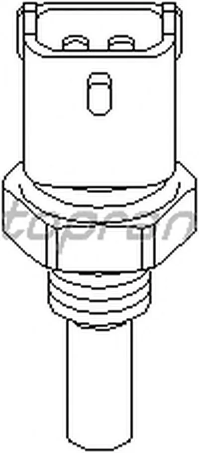 Датчик, температура охлаждающей жидкости TOPRAN купить