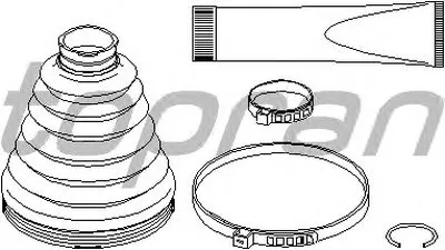 Комплект пылника, приводной вал TOPRAN купить