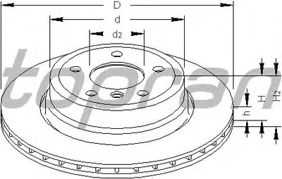 Тормозной диск COATED TOPRAN купить