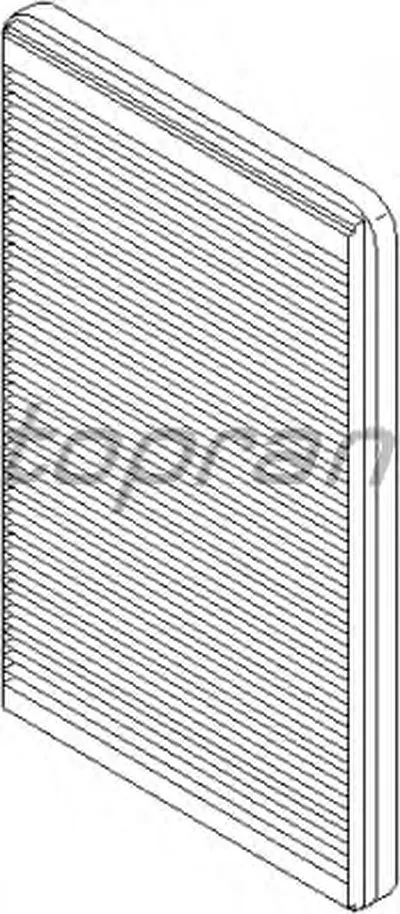 Фильтр, воздух во внутренном пространстве TOPRAN купить