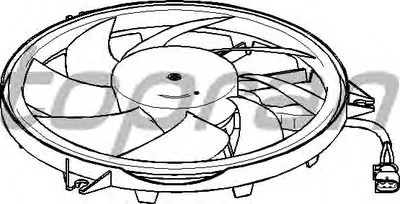 Вентилятор, охлаждение двигателя TOPRAN купить