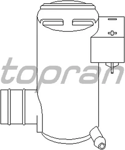 Водяной насос, система очистки окон; Водяной насос, система очистки фар TOPRAN купить
