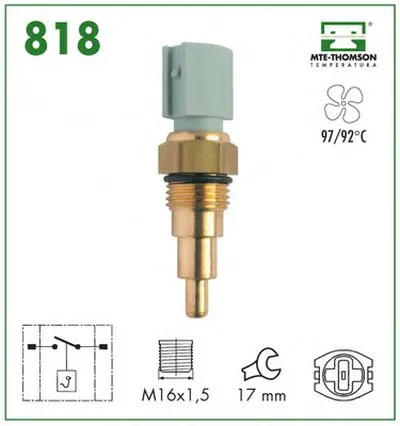 Термовыключатель, вентилятор радиатора MTE-THOMSON купить