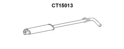 Средний глушитель выхлопных газов VENEPORTE купить