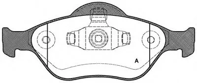 Комплект тормозных колодок, дисковый тормоз ADVANCE OPEN PARTS купить