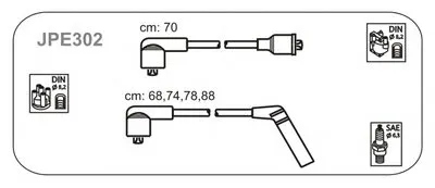 Комплект проводов зажигания JANMOR купить