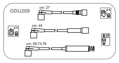 Комплект проводов зажигания JANMOR купить